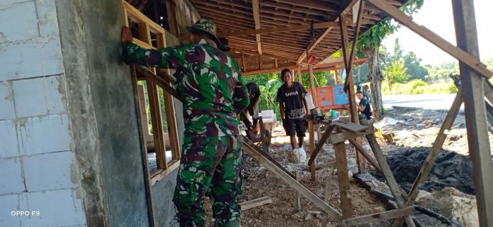 Sasaran Rumah Aladin Di Desa Ngrancang TMMD 110 Bojonegoro Capai 75 Persen
